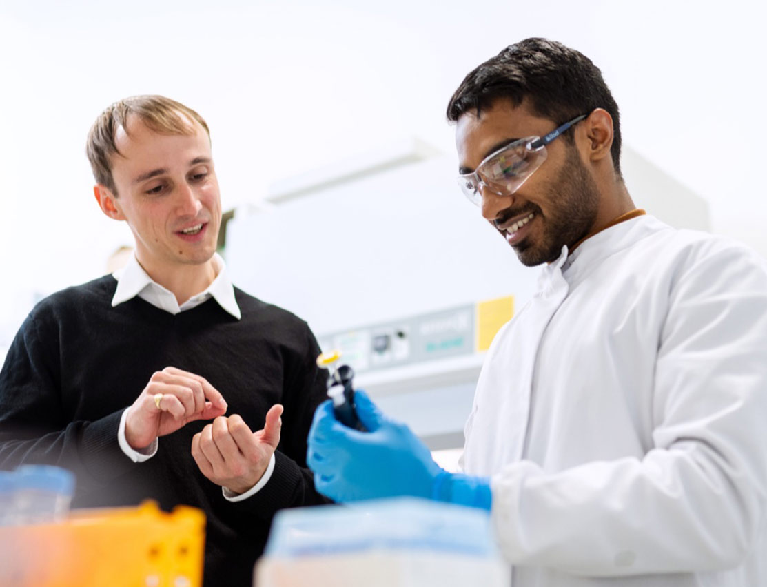 two men working in a lab