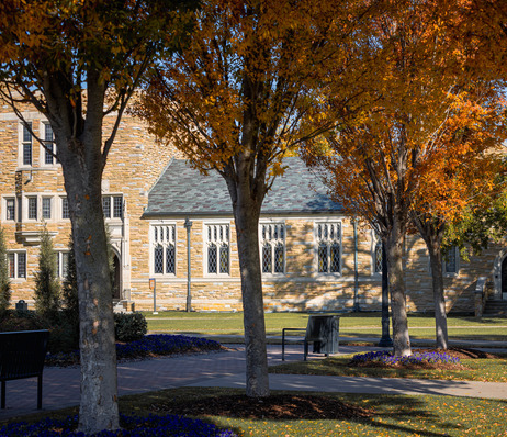 The University of Tulsa campus in autumn